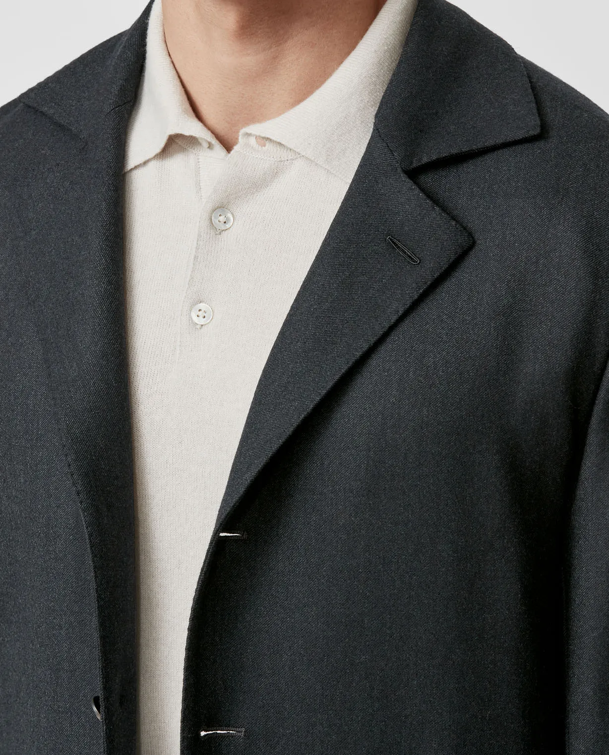Loro Piana Dark Bottle Green Merino Wool Stretch Flannel