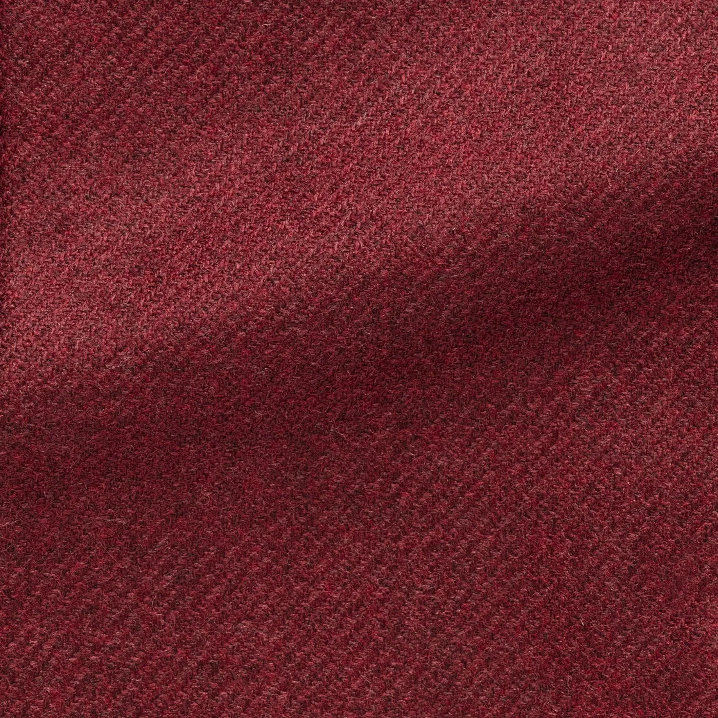 Loro Piana Dark Raspberry Brushed Merino Wool & Silk Faux Uni Twill