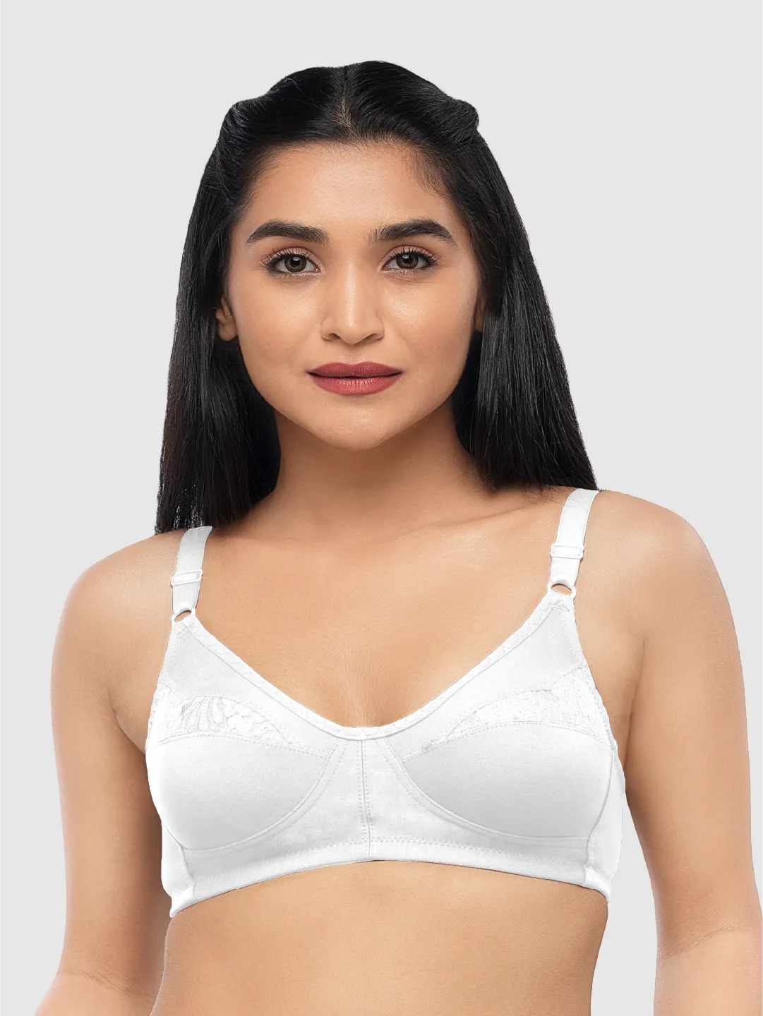 Lovable White Non Padded Non Wired Full Coverage Bra ADL-THE 1-White