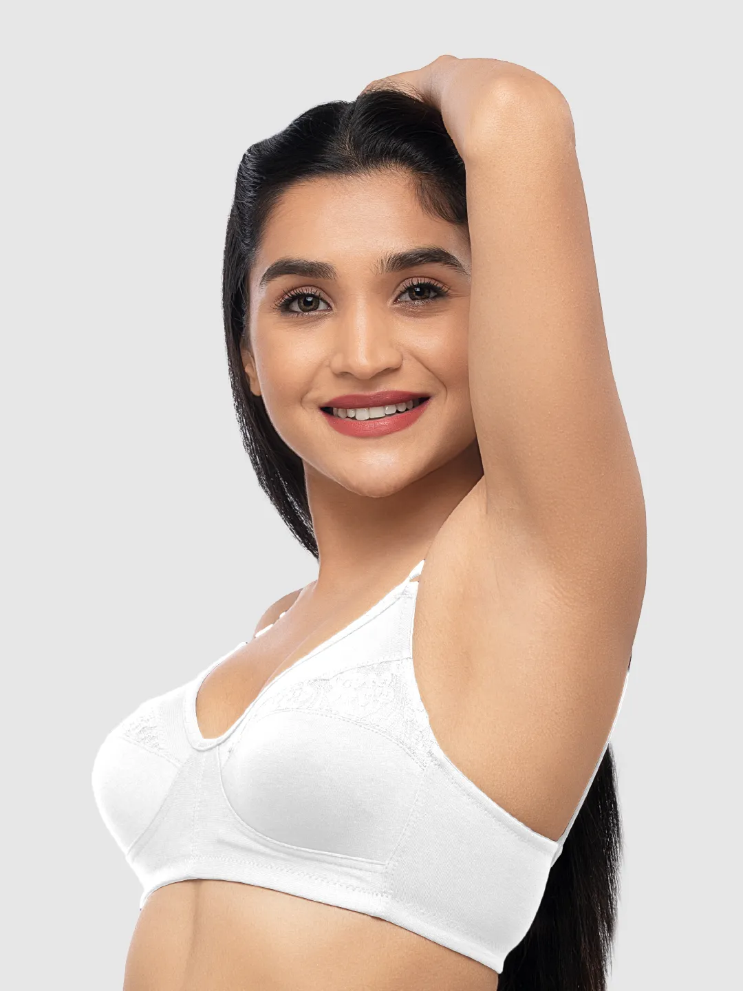 Lovable White Non Padded Non Wired Full Coverage Bra ADL-THE 1-White