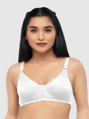 Lovable White Non Padded Non Wired Full Coverage Bra ADL-THE 1-White