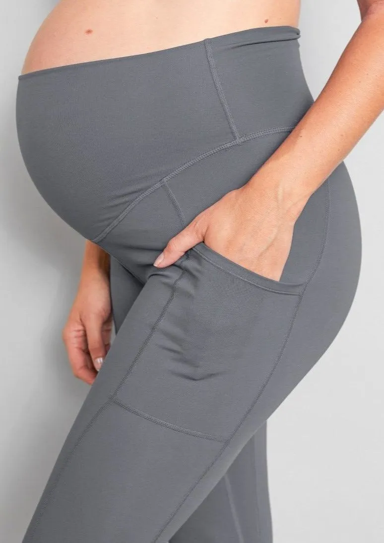 Luxe Maternity & Postnatal Leggings - Soft Grey