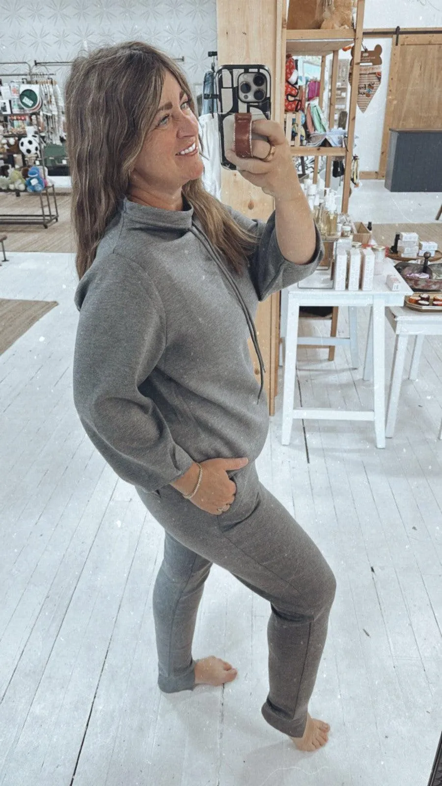 Lydia Pants in Charcoal