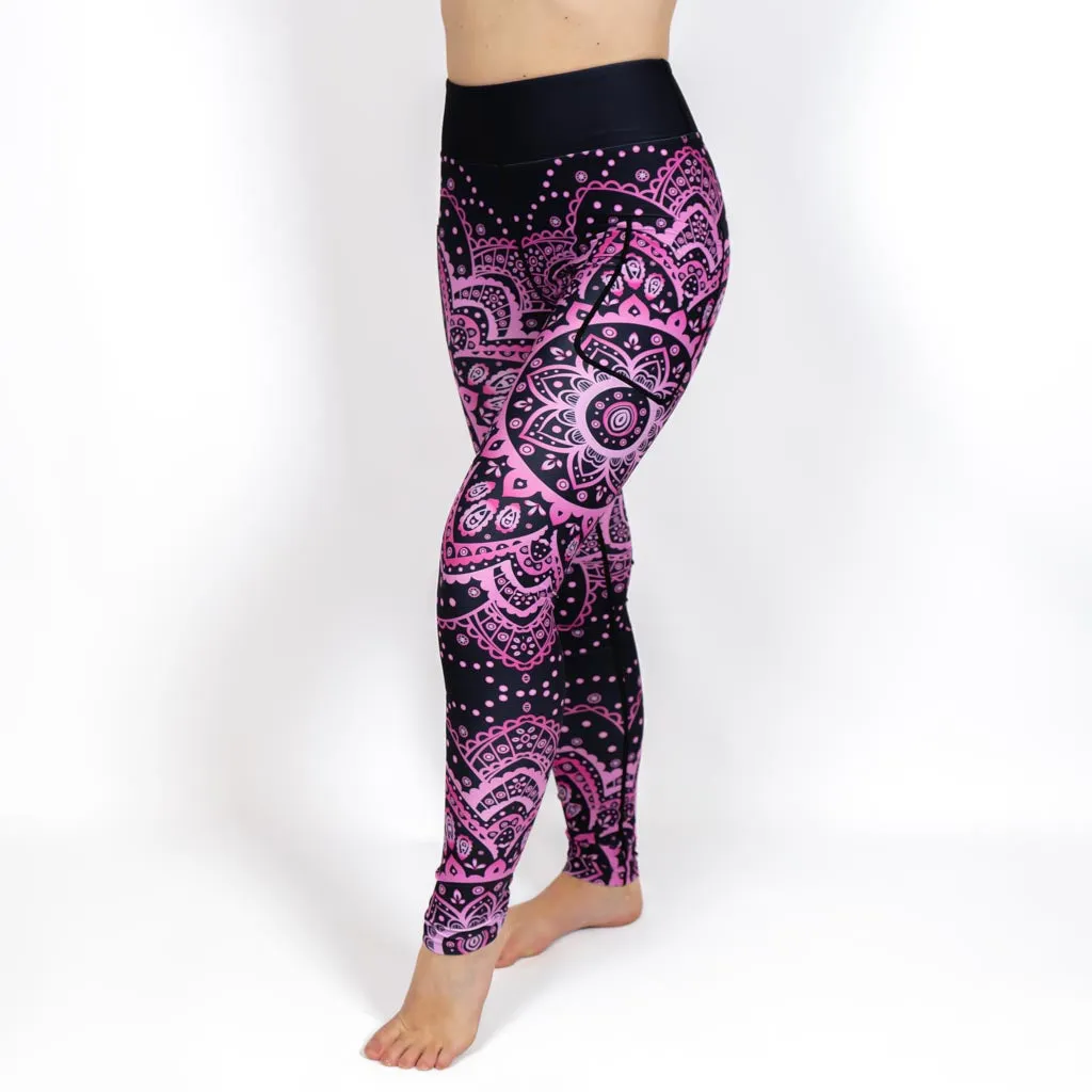 Magenta Mandala Leggings