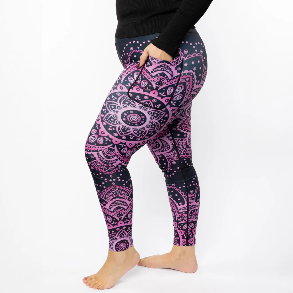 Magenta Mandala Leggings