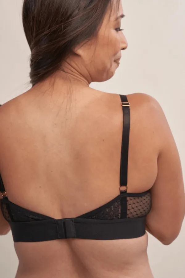 Maggie Lace Bralette - Black