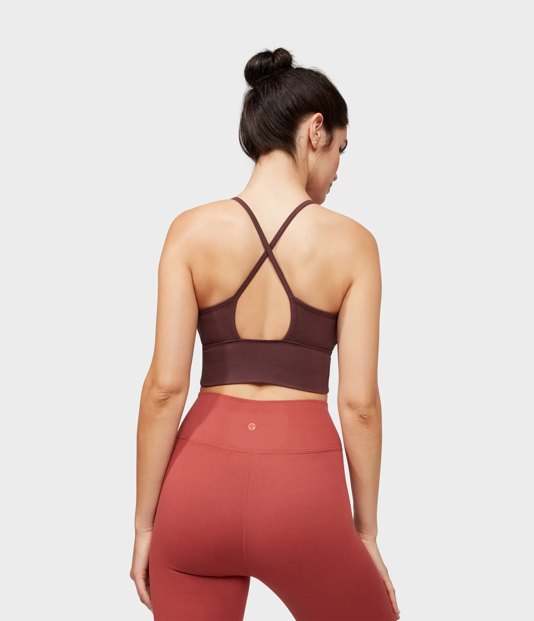 Manduka Apparel - Women's Darted Bra - Dark Chestnut