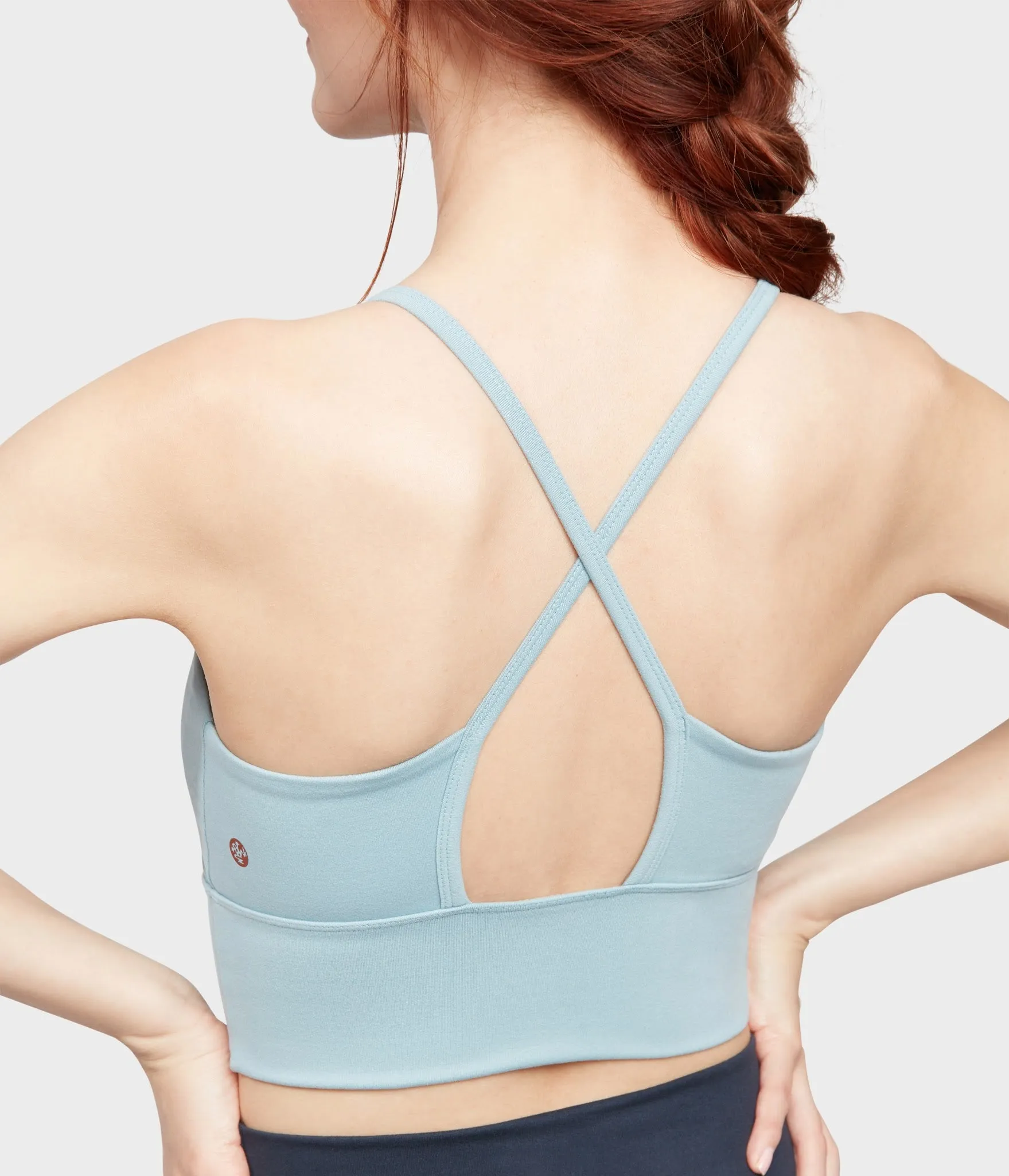 Manduka Apparel - Women's Darted Bra - Stone Blue