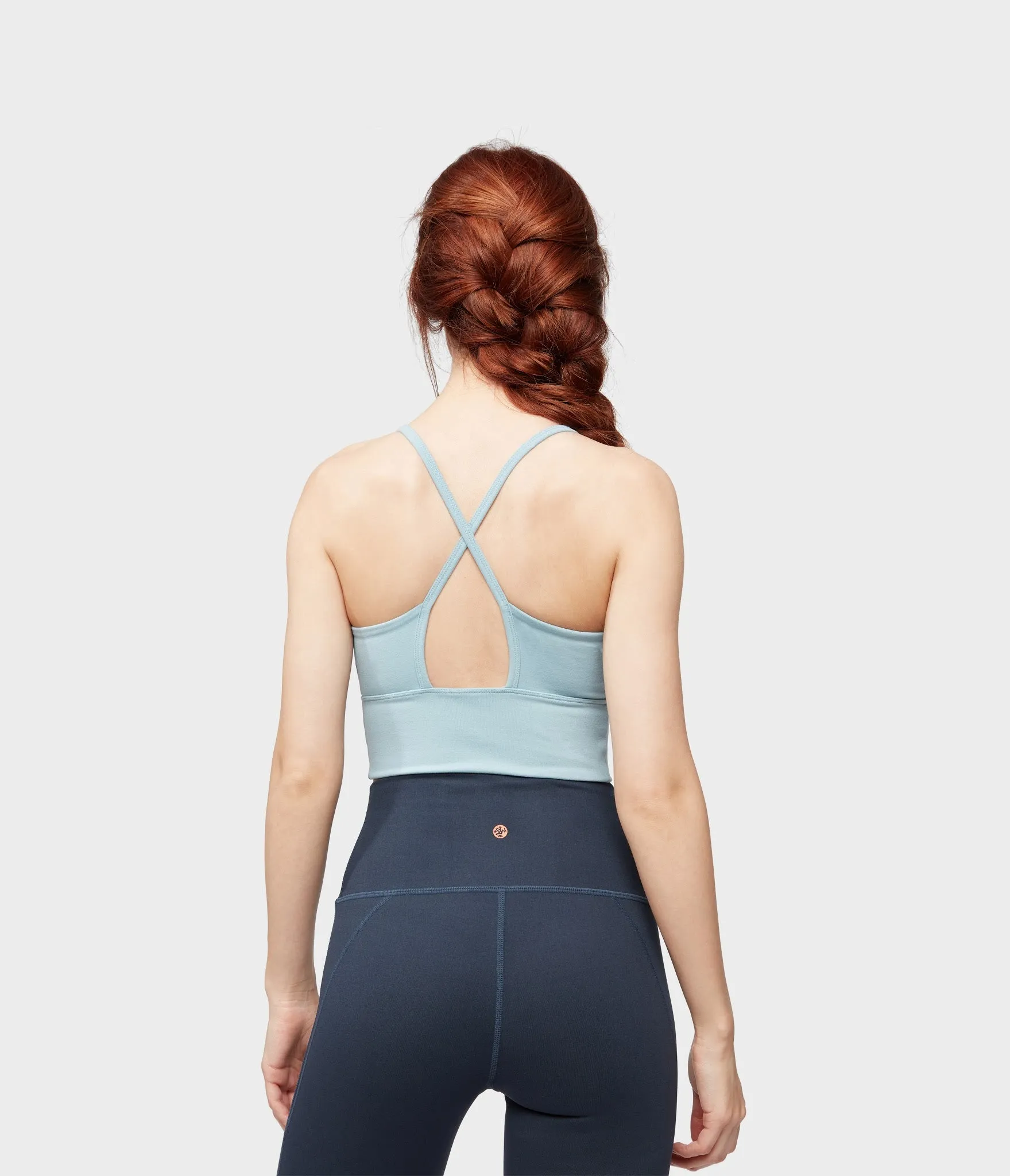 Manduka Apparel - Women's Darted Bra - Stone Blue