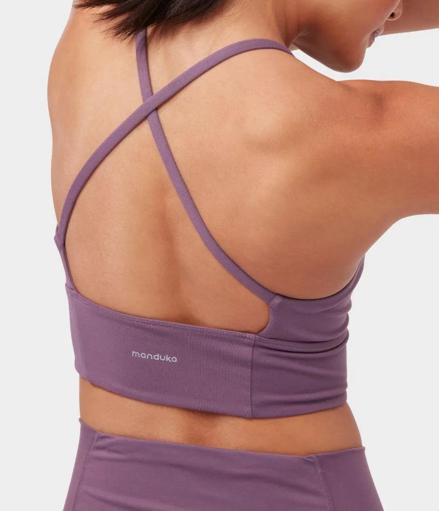 Manduka Apparel - Women's Essence Bra - Amethyst Violet