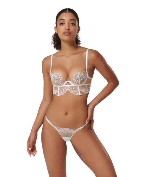 Marisa Underwire Bra - White/Sheer -