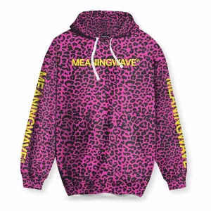Meaningwave Neon Leopard Hoodie