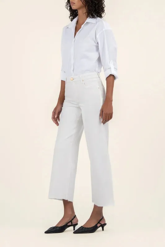 Meg Velvet High Rise Wide Leg Pant