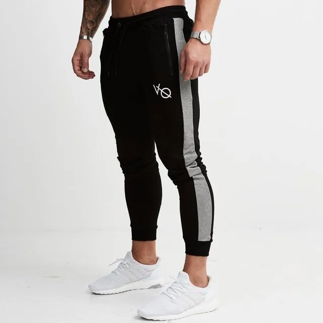 Men Slim Drawstring Cotton Sweatpants Gyms Fitness Trousers Man Jogger Workout Casual Fashion Pant Brand Pencil Pants Sportswear