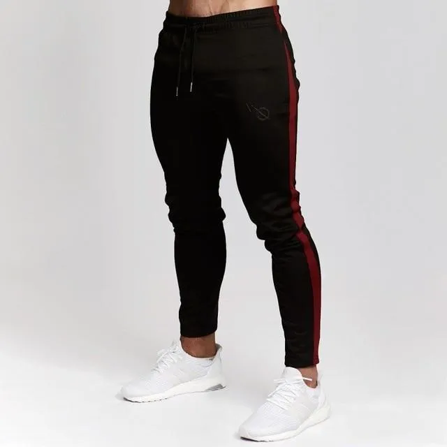 Men Slim Drawstring Cotton Sweatpants Gyms Fitness Trousers Man Jogger Workout Casual Fashion Pant Brand Pencil Pants Sportswear
