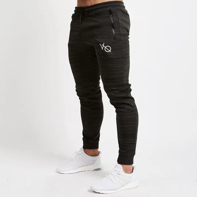 Men Slim Drawstring Cotton Sweatpants Gyms Fitness Trousers Man Jogger Workout Casual Fashion Pant Brand Pencil Pants Sportswear