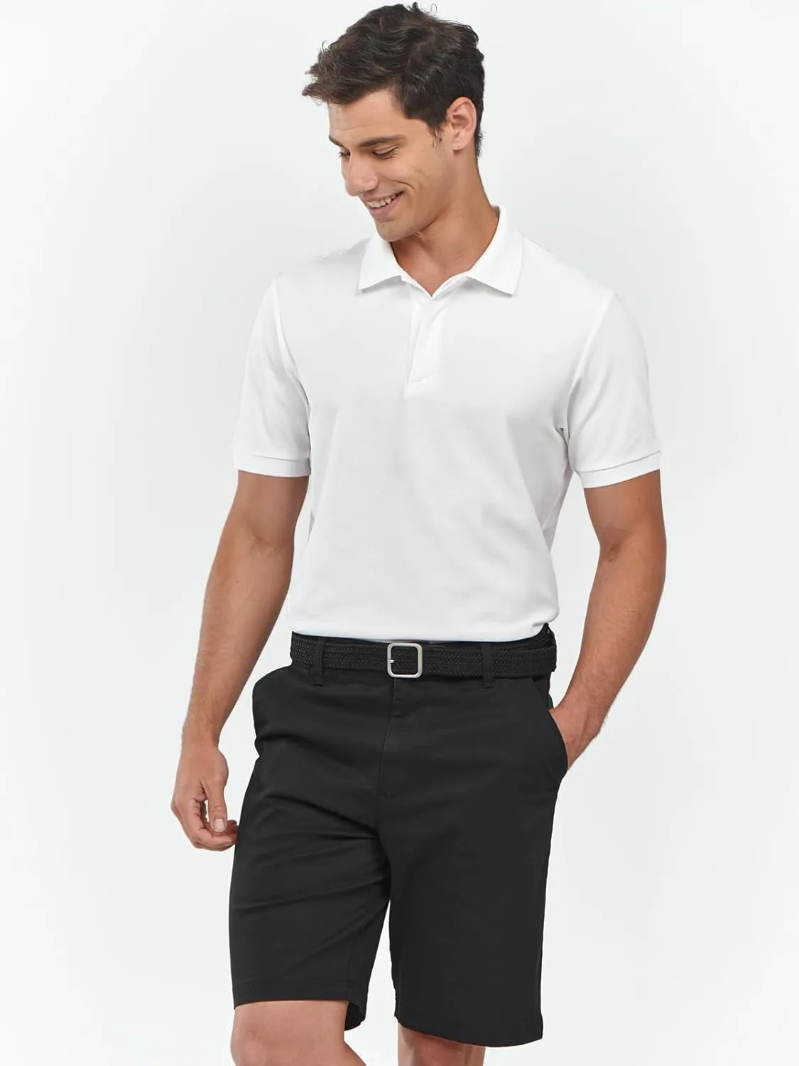 Men's Cotton Tennis Polo Shirts Golf Pickleball Casual Knitted T-Shirt