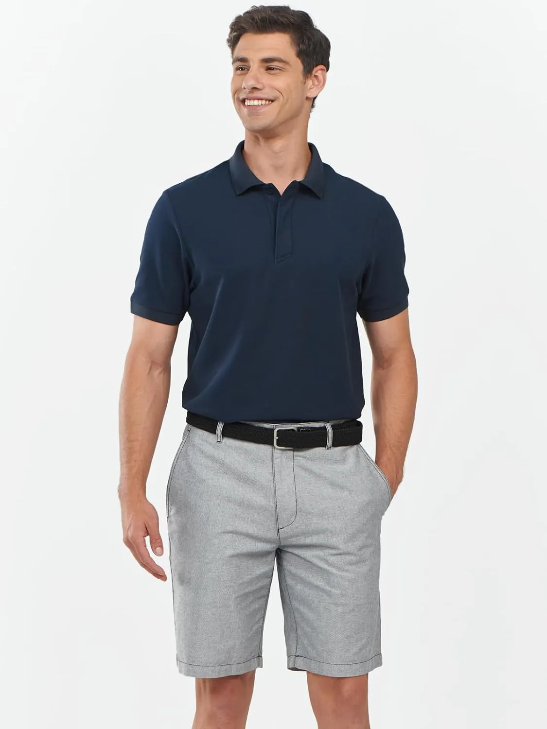 Men's Cotton Tennis Polo Shirts Golf Pickleball Casual Knitted T-Shirt