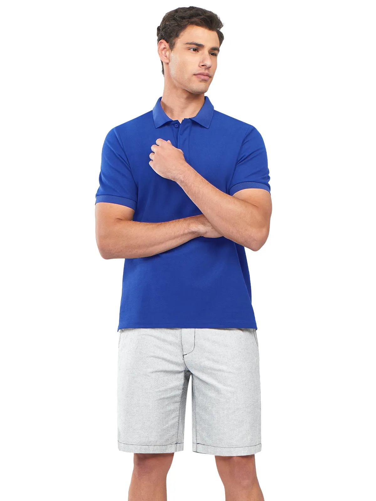 Men's Cotton Tennis Polo Shirts Golf Pickleball Casual Knitted T-Shirt