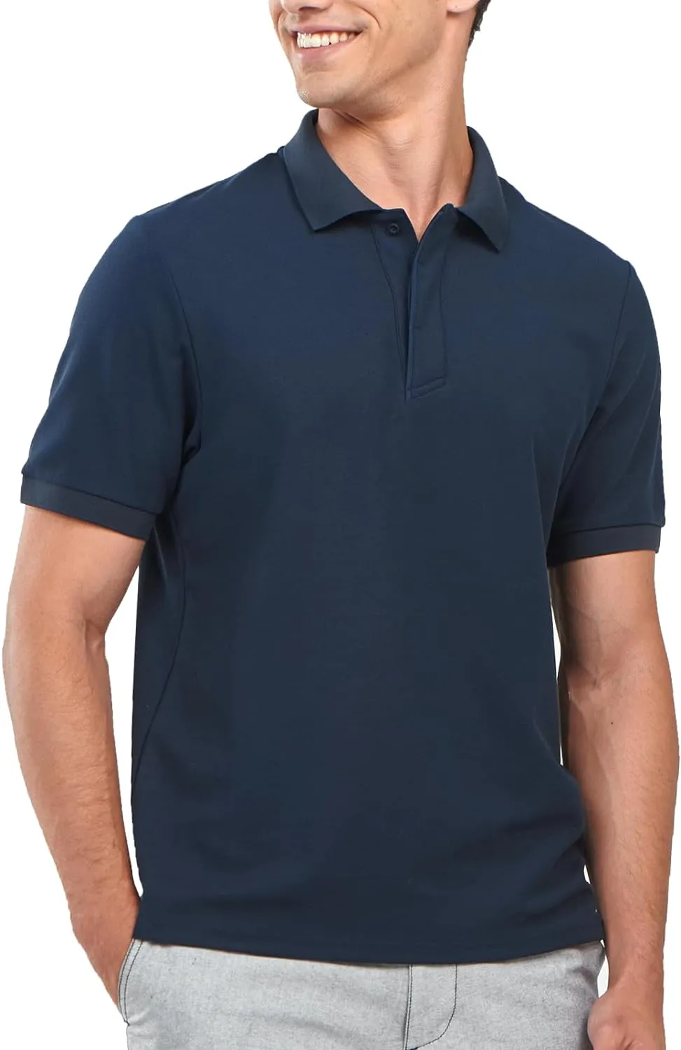 Men's Cotton Tennis Polo Shirts Golf Pickleball Casual Knitted T-Shirt