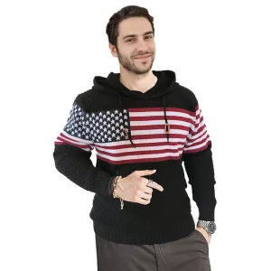 Mens Hooded Sweatshirt Casual Long Sleeve Drawstring Waffle Knit Pullover Hoodies G710