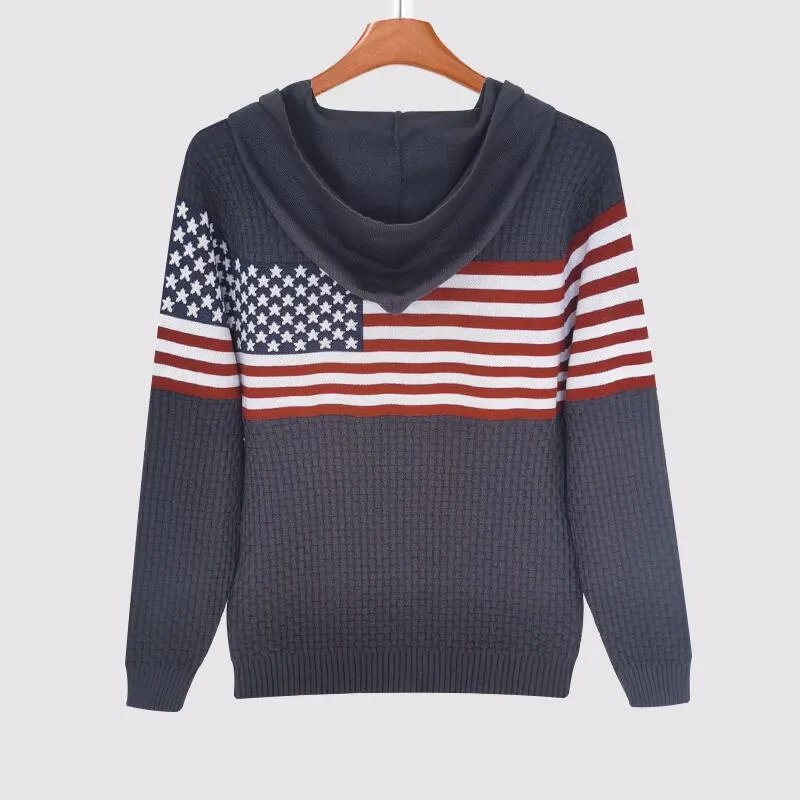 Mens Hooded Sweatshirt Casual Long Sleeve Drawstring Waffle Knit Pullover Hoodies G710