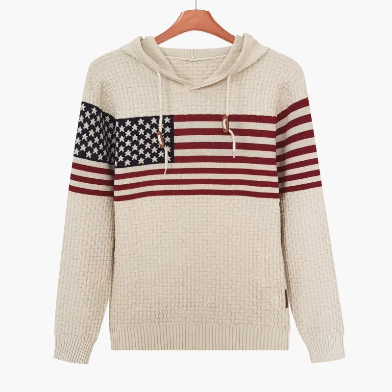 Mens Hooded Sweatshirt Casual Long Sleeve Drawstring Waffle Knit Pullover Hoodies G710