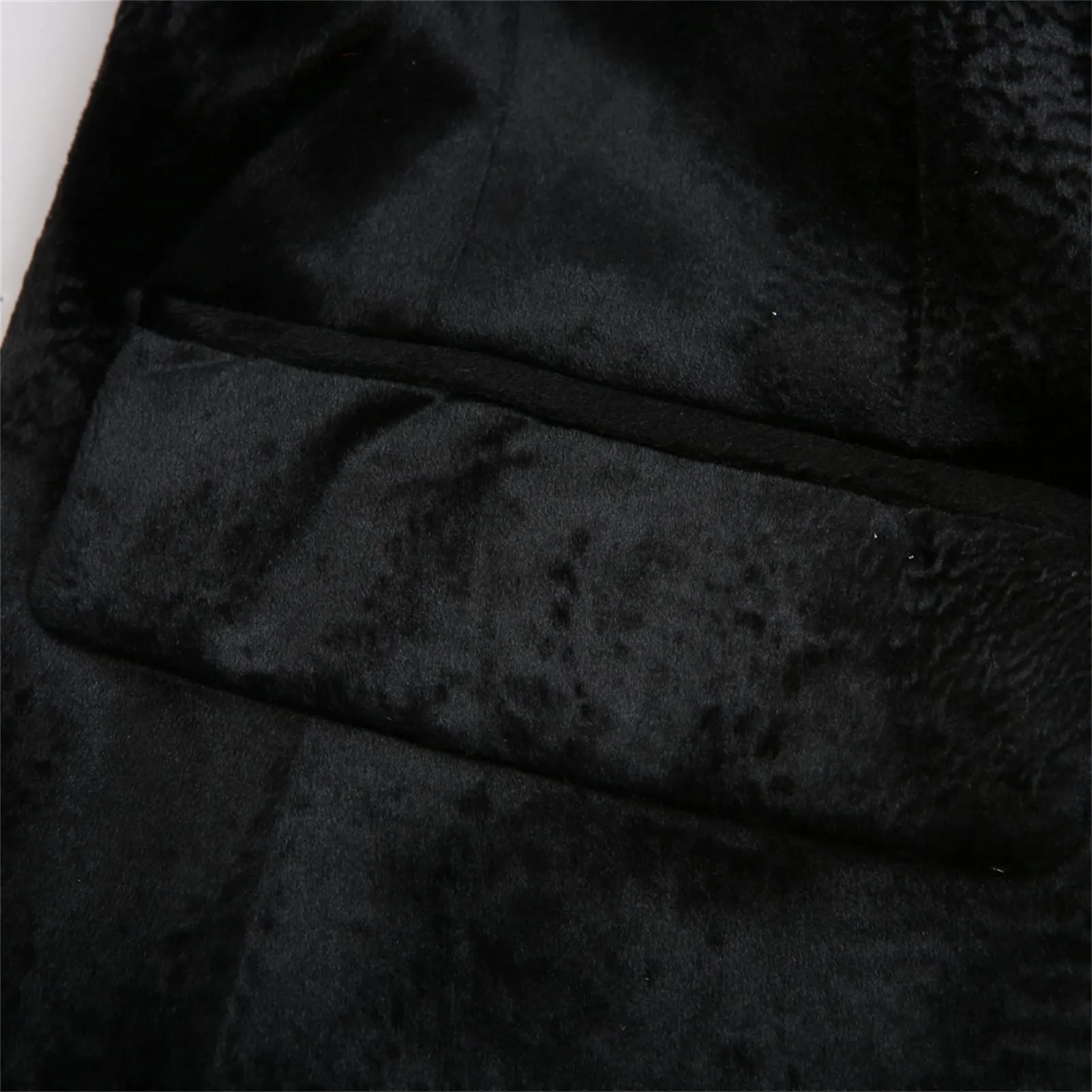 Men's Premium Velvet Blazer Jacket Slim Fit Solid Shawl Lapel Tuxedo Suit One Button Dinner Party Prom Sport Coat (Black,XX-Large)
