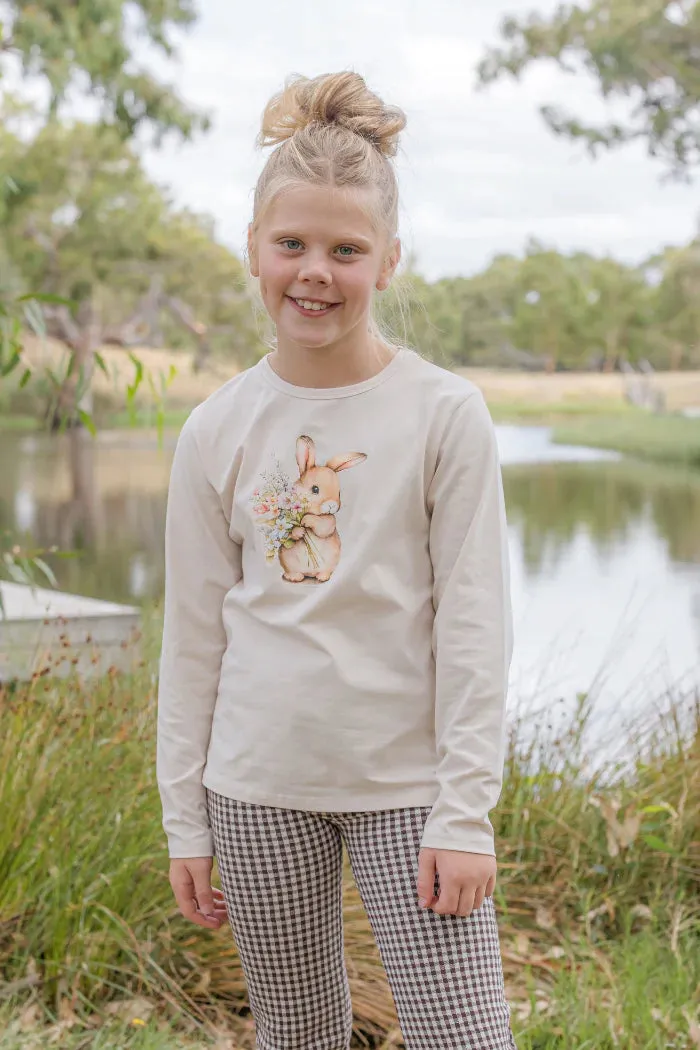 Milky | Bunny Bouquet Long Sleeve Tee | Sizes 2-7