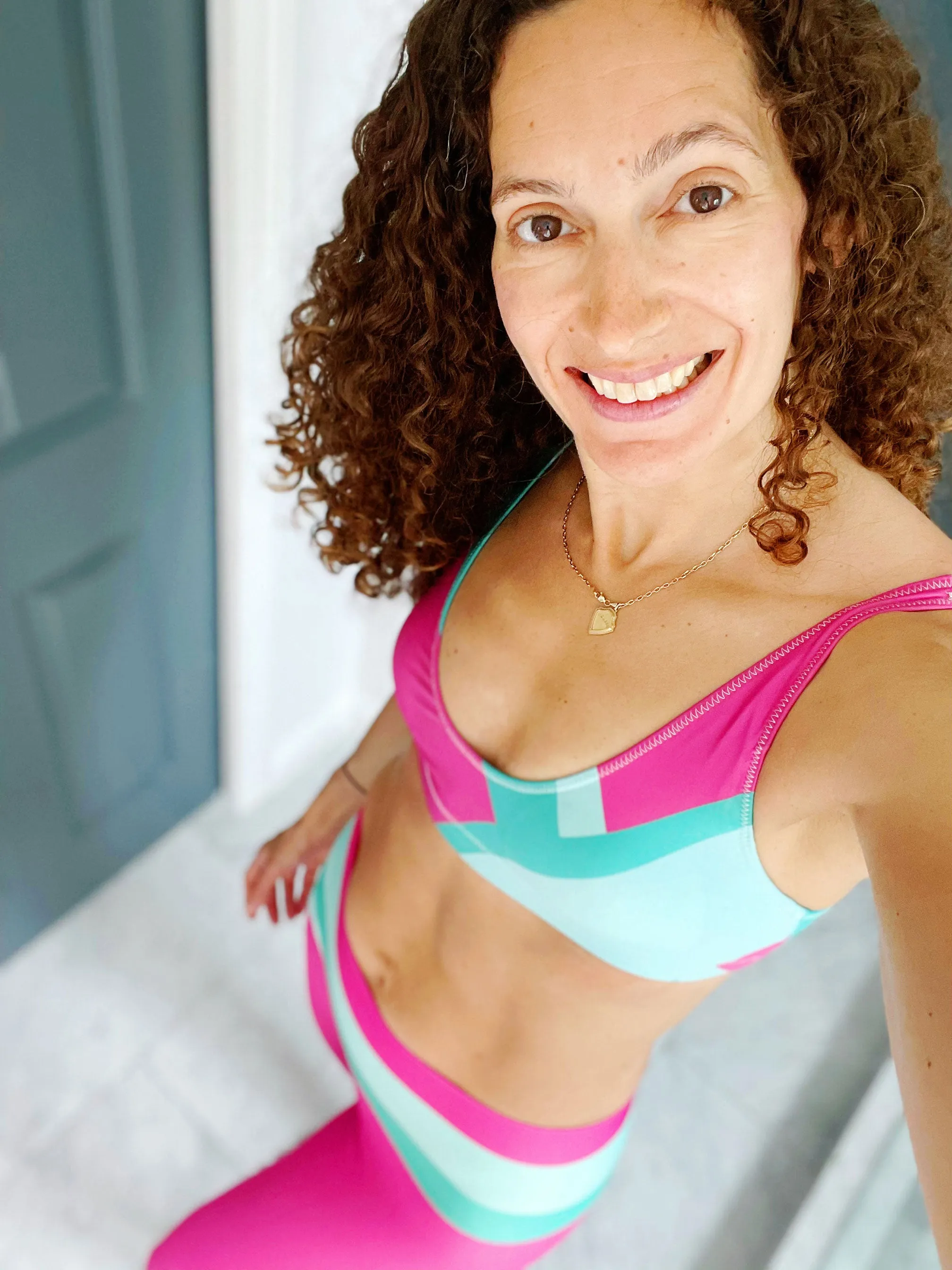 Mint & Pink Sports Bralette SAMPLE