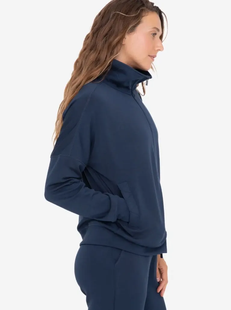 MOB Zip Up Jacket-Navy