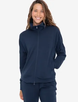MOB Zip Up Jacket-Navy