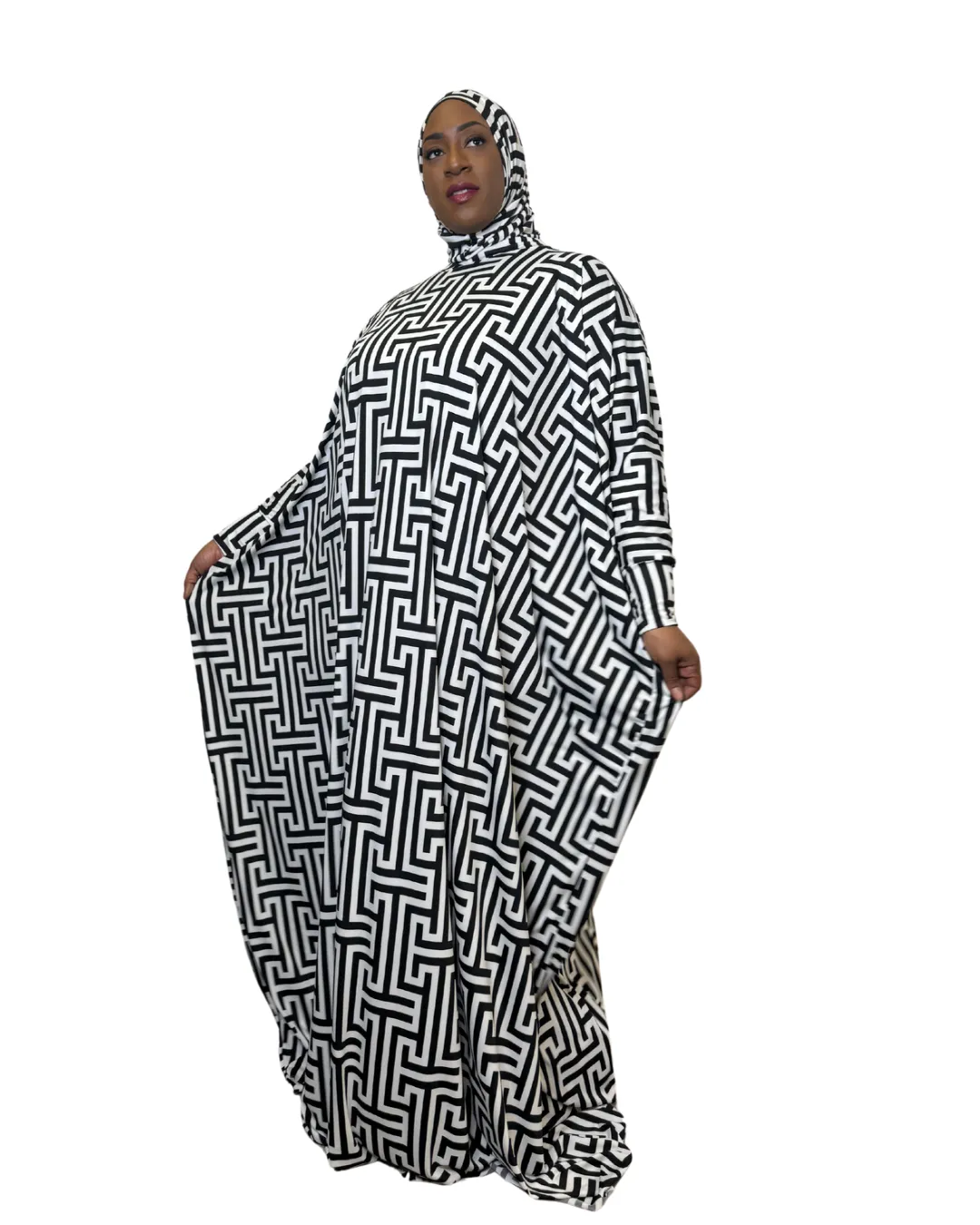 MULTI PRINT ABAYA ONE PIECE