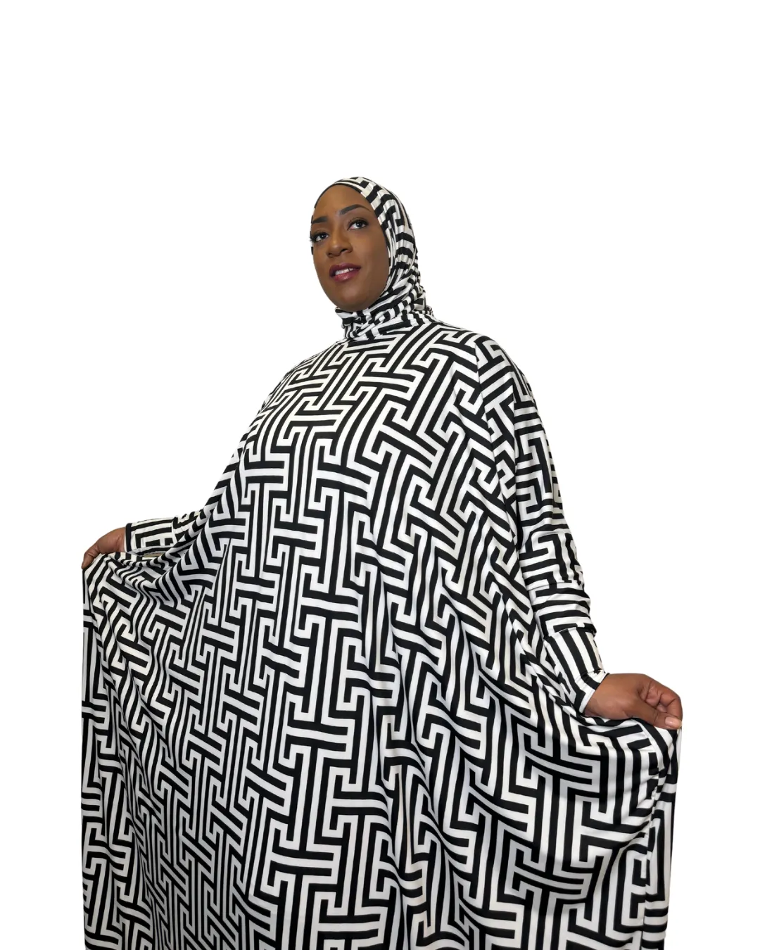 MULTI PRINT ABAYA ONE PIECE