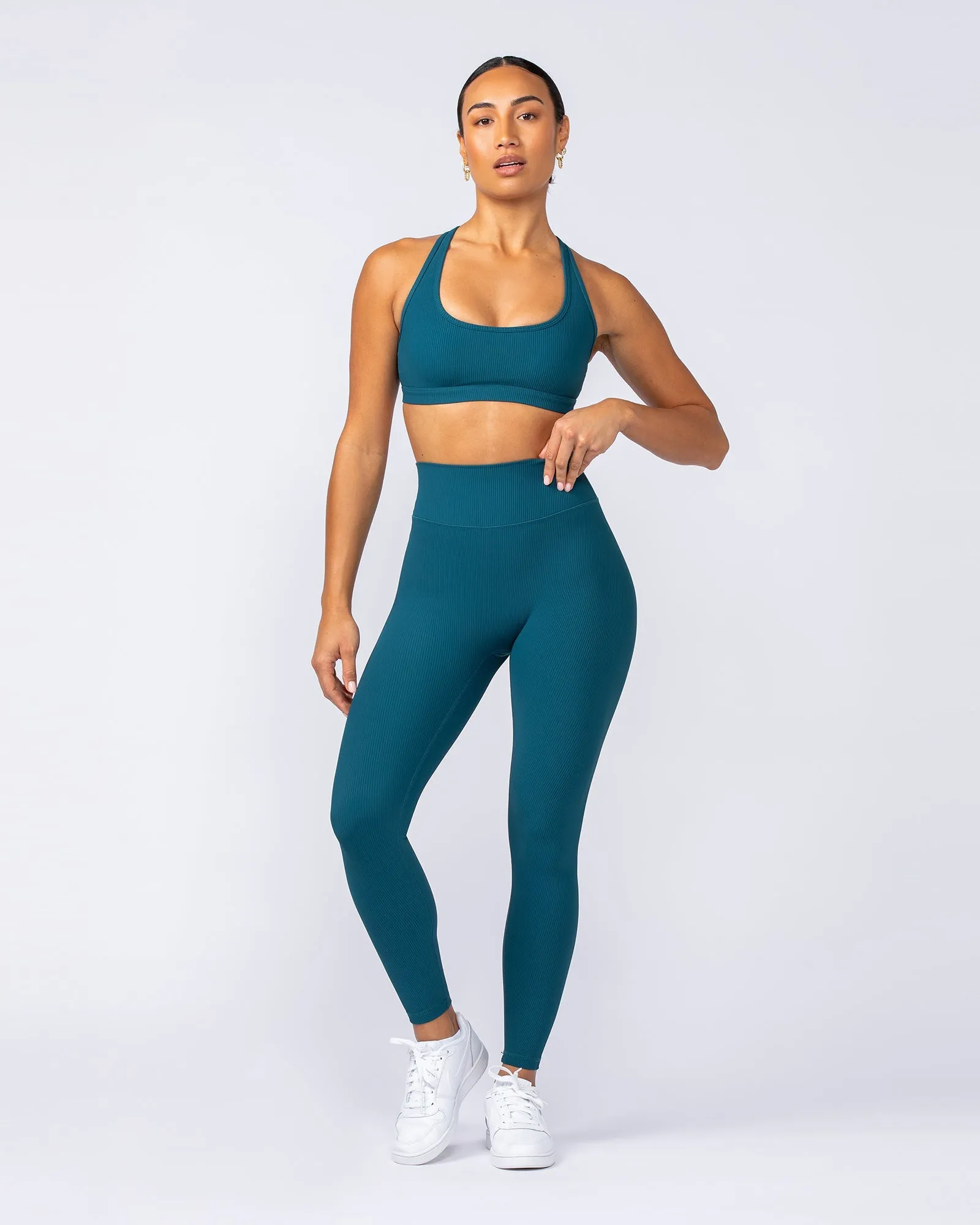 Muscle Nation | Drew Rib Bra - Dark Marine