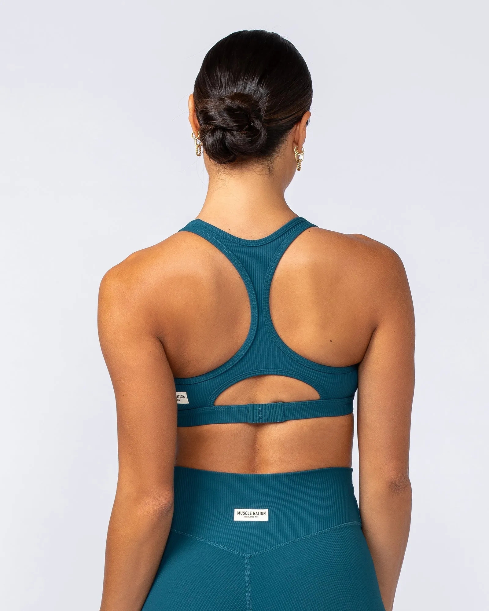 Muscle Nation | Drew Rib Bra - Dark Marine