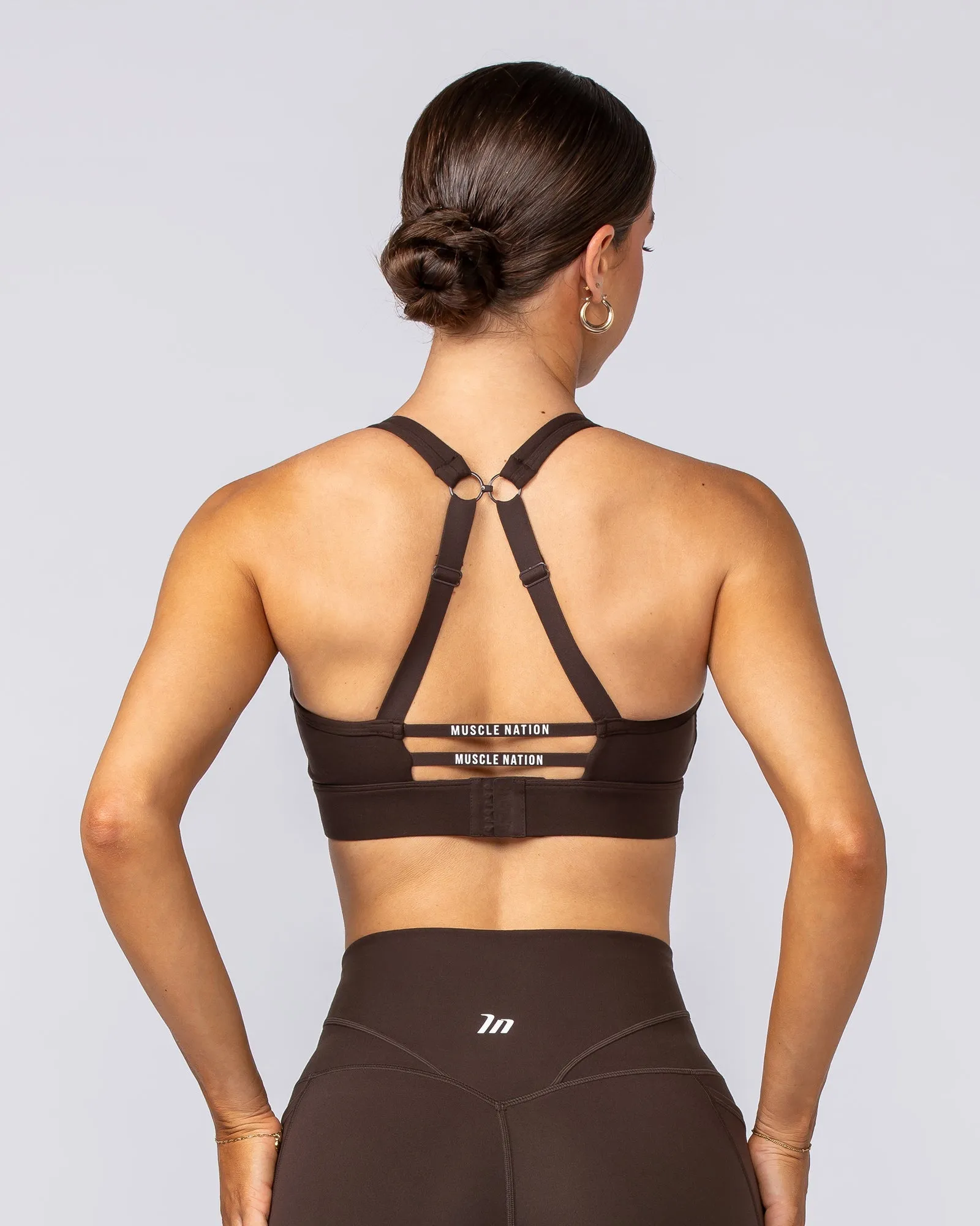Muscle Nation | Elite Support Bra - Cocoa