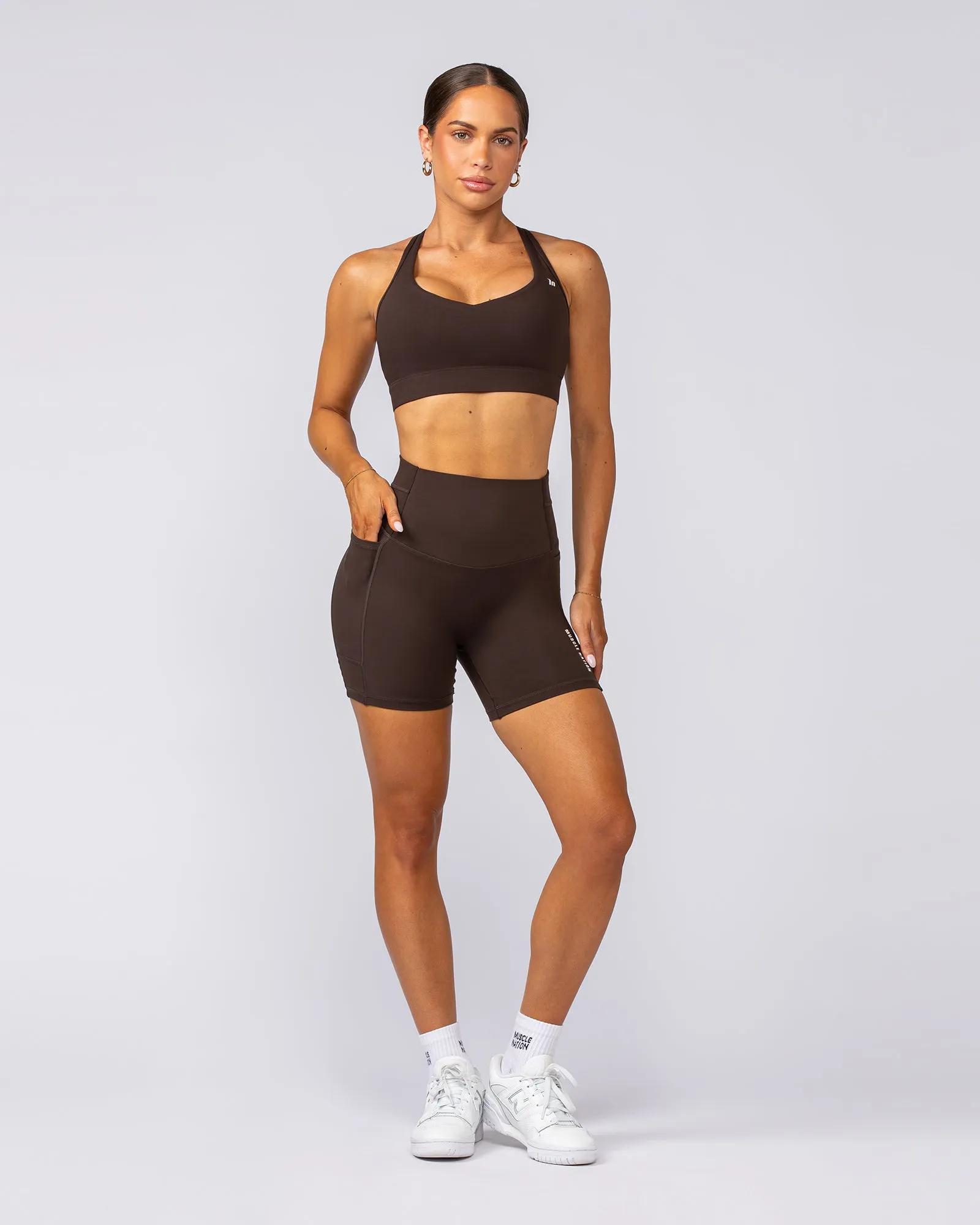 Muscle Nation | Elite Support Bra - Cocoa