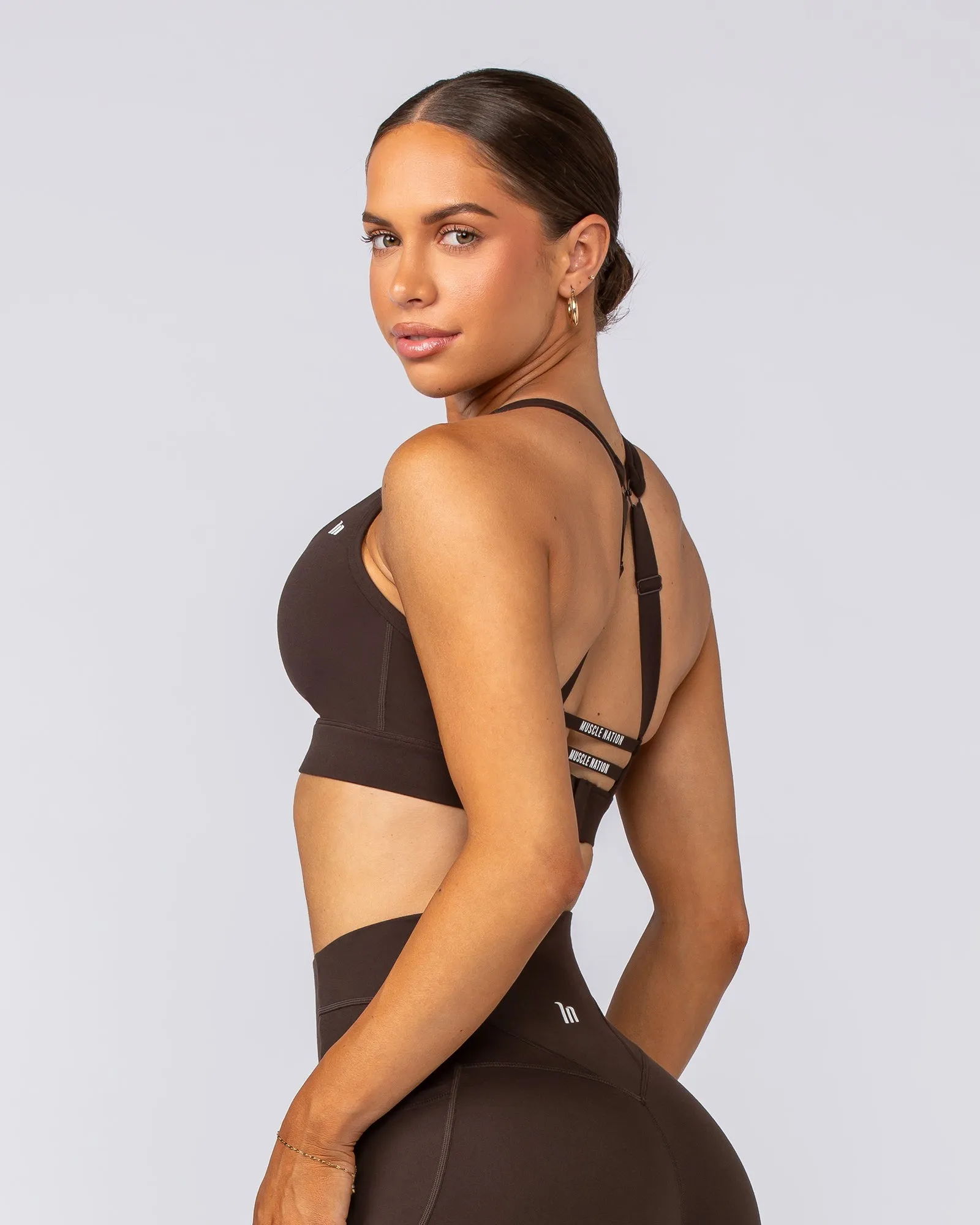 Muscle Nation | Elite Support Bra - Cocoa