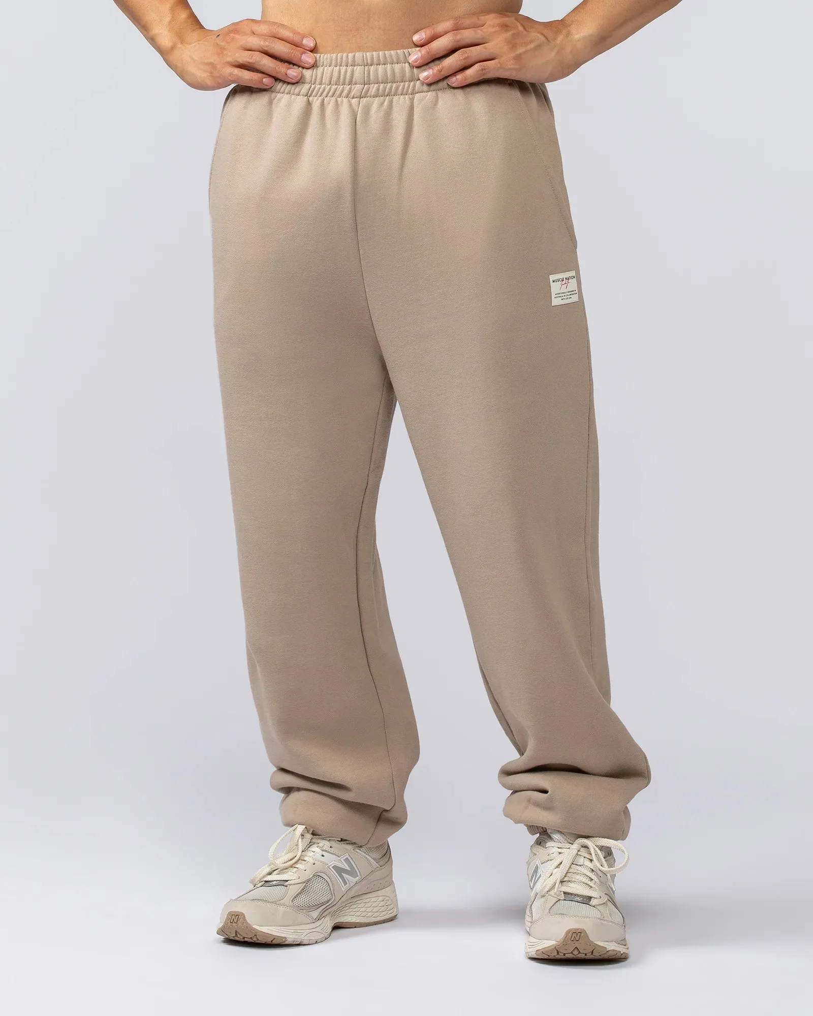 Muscle Nation | Lee Lem Track Pants - Washed Tuffet