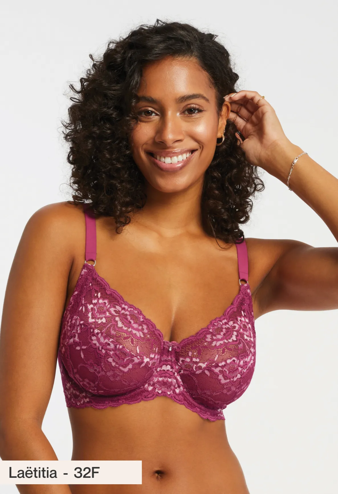 Muse Full Cup in Cranberry/Rose