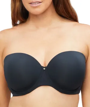 Nancy Ganz Body Define Strapless Full Cup Contour Bra - Black