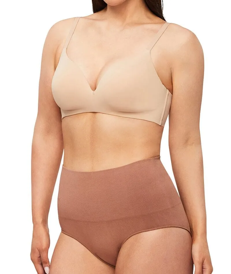 Nancy Ganz Revive Smooth Wire-free Full Cup Bra - Warm Taupe