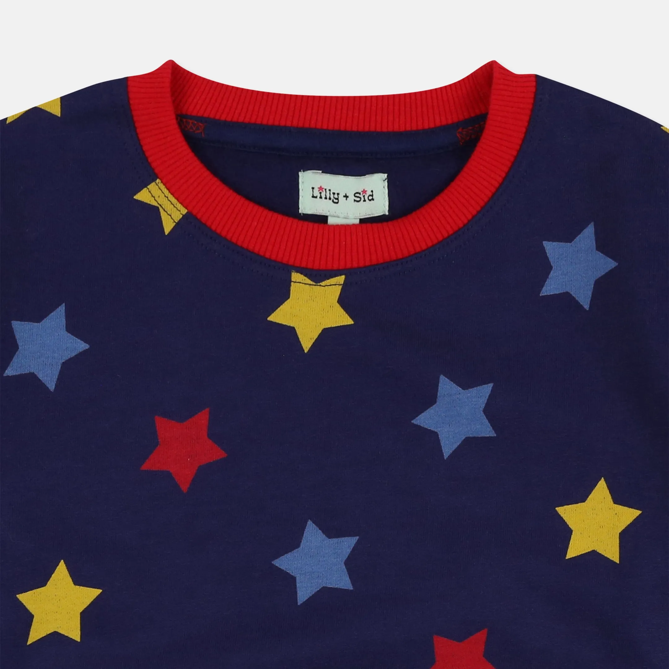 Navy Star Print Sweatshirt