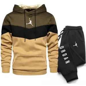 New Men Suits Brand Letter Print Fashion Sets Casual Pullover Tracksuit 2 Piece Hoodies Sweatshirts   Sweatpants Set