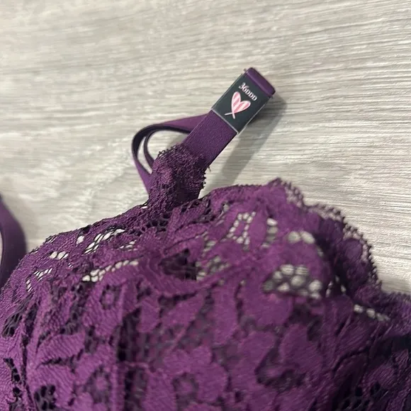 NWT Victoria’s Secret 36DDD Bra Plum Deep Purple Women’s Bra