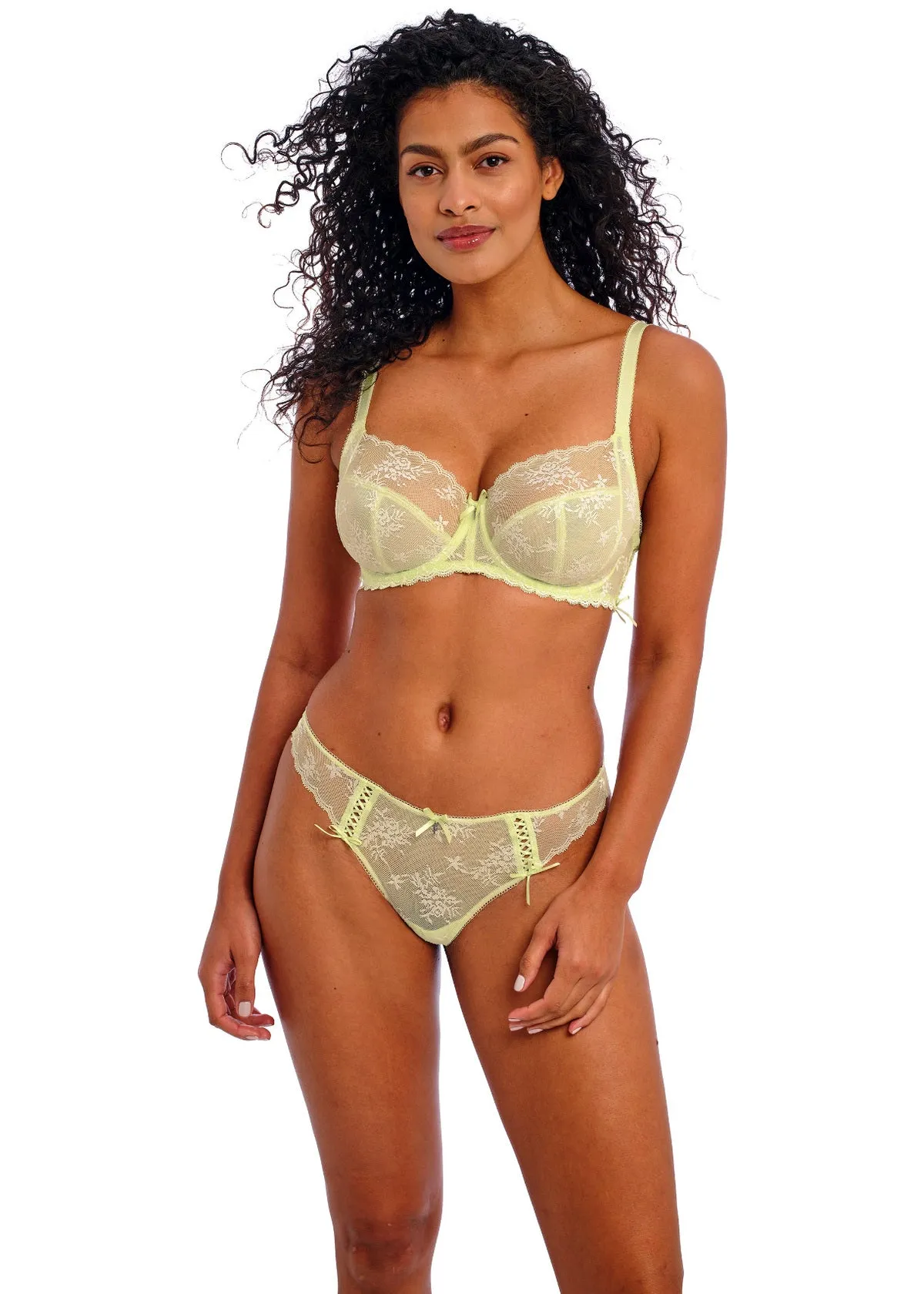 Offbeat Decadence Side Support In Key Lime - Freya