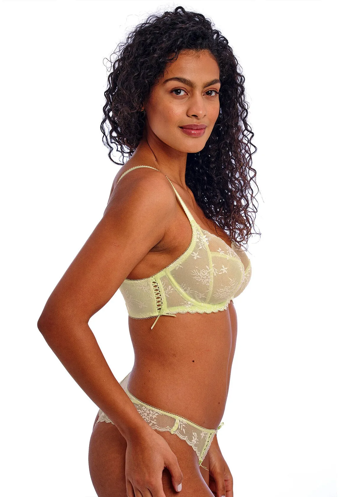 Offbeat Decadence Side Support In Key Lime - Freya