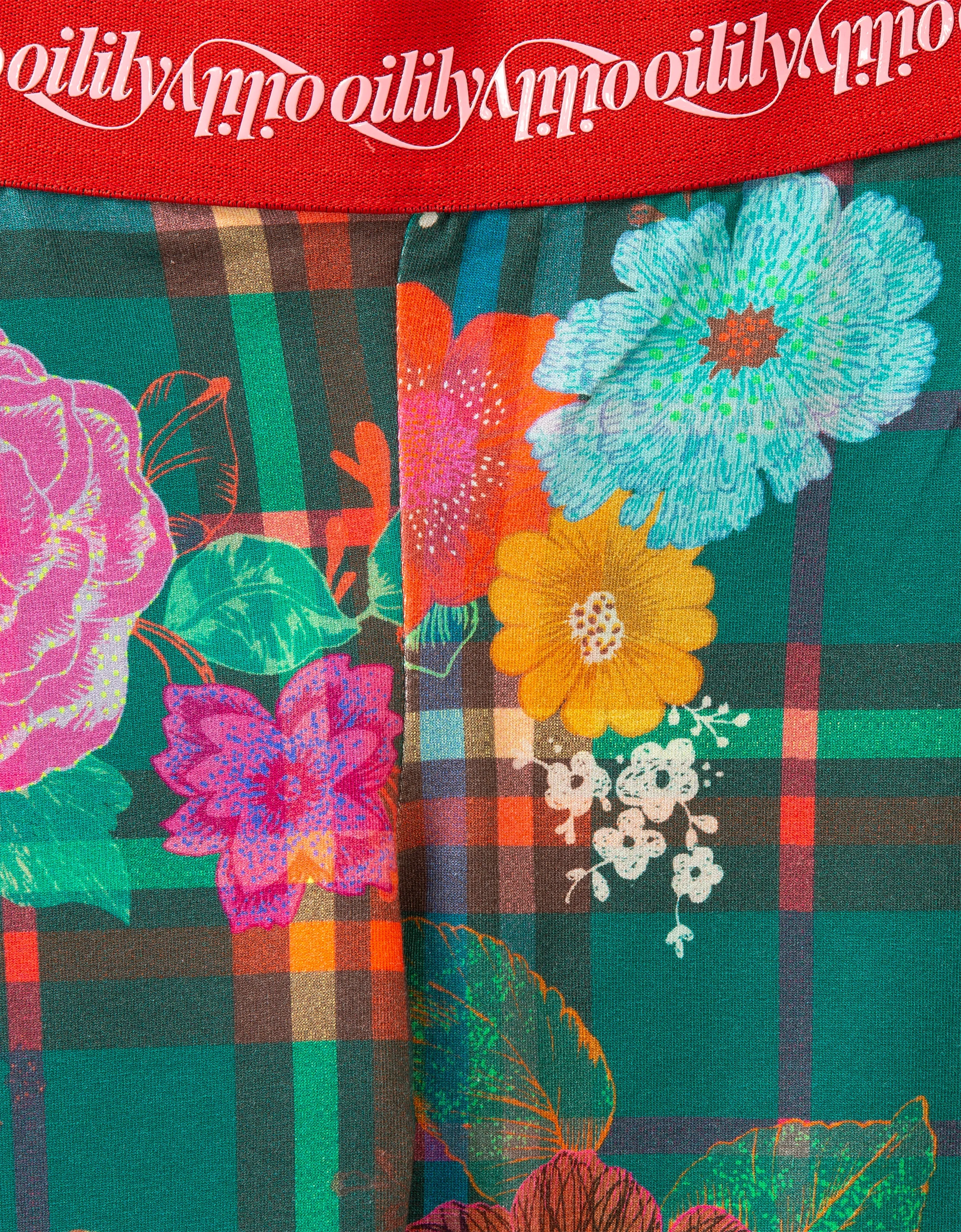 OILILY Taski Girls Green Floral Jersey Leggings - CLEARANCE SALE