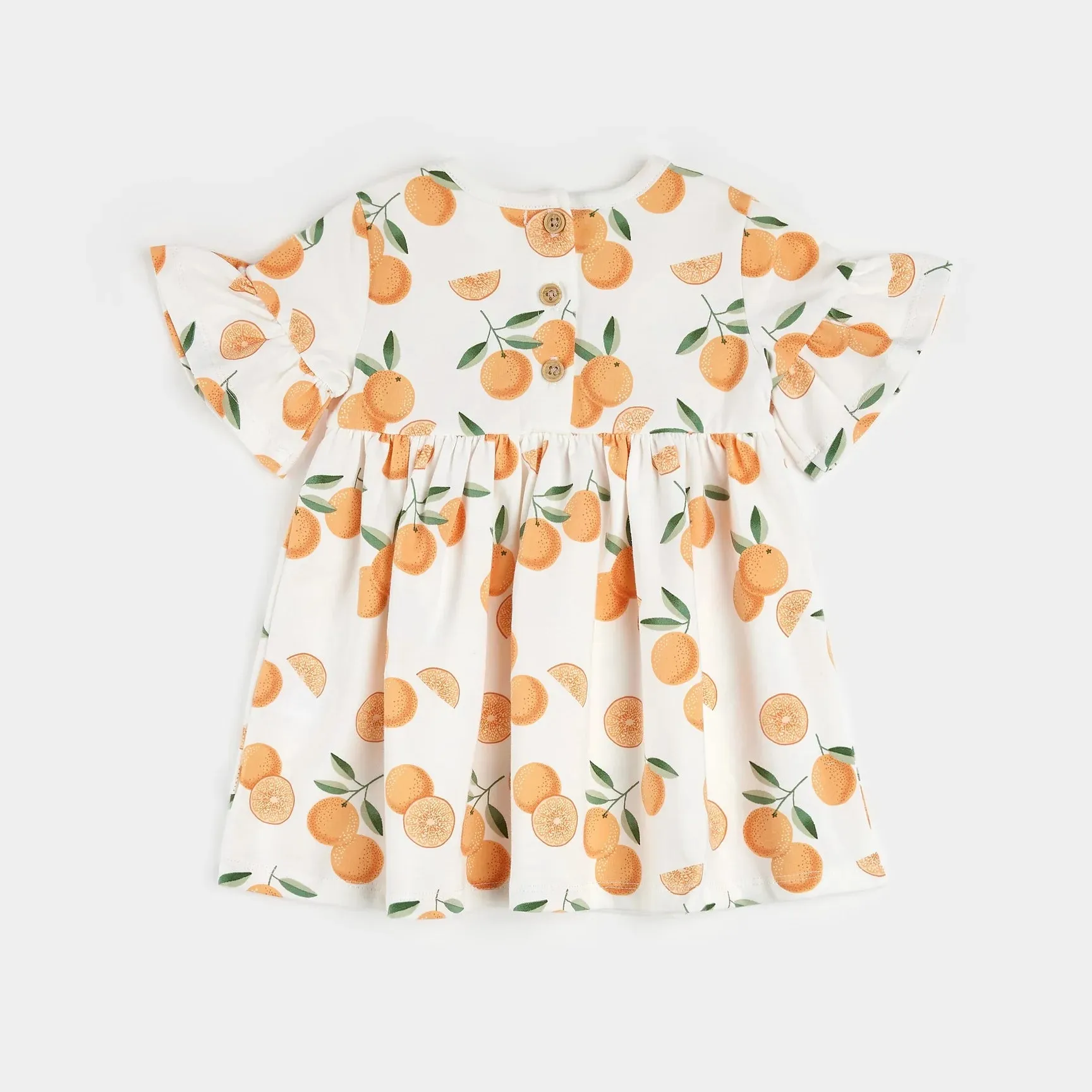 Oranges Print Dress Set